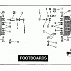 FLH80 AJKD Touring Electra Glide Heritage (1983) (Shovelhead) FOOTBOARDS