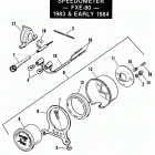 FXE BAKE FX Super Glide (1984) SPEEDOMETER - FXE-80 - 1983 & EARLY 1984
