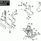 FXE BAKE FX Super Glide (1984) LICENSE PLATE BRACKETS
