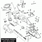FLH80 AJKD Touring Electra Glide Heritage (1983) (Shovelhead) REAR BRAKE CONTROL - LATE 1979 & LATER