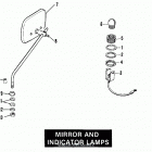 FLH80 AJKD Touring Electra Glide Heritage (1983) (Shovelhead) MIRROR AND INDICATOR LAMPS