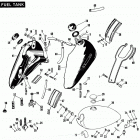 FXE BAKE FX Super Glide (1984) Топливный бак