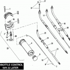 FLH80 AJKD Touring Electra Glide Heritage (1983) (Shovelhead) THROTTLE CONTROL - 1975 & LATER