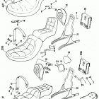 FXE BAKE FX Super Glide (1984) SEATS AND SISSY BAR