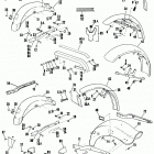 FXE BAKE FX Super Glide (1984) FENDERS AND REAR CHAIN OR BELT GUARD