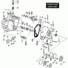 FXE BAKE FX Super Glide (1984) CRANKCASE - GEAR SIDE