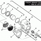 FXE BAKE FX Super Glide (1984) FRONT BRAKE CALIPER - 1984 & LATER