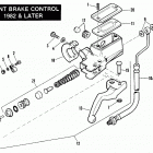 FLH80 ACKE Touring Electra Glide Shrine Classic (1984) (Shovelhead) FRONT BRAKE CONTROL - 1982 & LATER