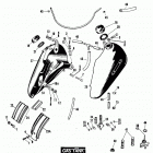 FLH80 ACKE Touring Electra Glide Shrine Classic (1984) (Shovelhead) Топливный бак