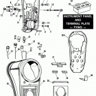 FXWG BEKC FX Wide Glide (1982) INSTRUMENT PANEL AND TERMINAL PLATE - FXWG
