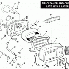 FLH-1200 Police (1979) AIR CLEANER AND CHOKE - LATE 1978 & LATER