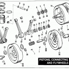 FLH-1200 2AH9 Touring Electra Glide (1979) (Shovelhead) PISTONS, CONNECTING RODS AND FLYWHEELS