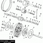 FXE BAKE FX Super Glide (1984) SPOKE WHEEL - FRONT - 1973 & LATER