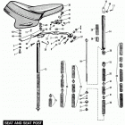 FLH-80 Electra Glide (1979) SEAT AND SEAT POST