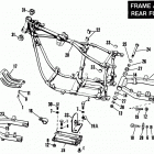 FXE BAKE FX Super Glide (1984) FRAME AND REAR FORK