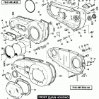 FLH ADKE Touring Electra Glide (1984) FRONT CHAIN HOUSING