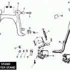 FLH-1200 8HH9 Touring Electra Glide (1979) (Shovelhead) JIFFY STAND AND CENTER STAND