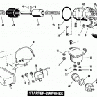 FLH80 AJKD Touring Electra Glide Heritage (1983) (Shovelhead) STARTER SWITCHES