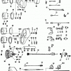 FXE BAKE FX Super Glide (1984) SPEEDOMETER AND TACHOMETER