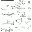 FLH-80 SHRINE 1KJ0 Touring Electra Glide Shrine Classic (1980) (Shovelhead) SINGLE EXHAUST SYSTEMS