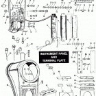 FLH80 AJKD Touring Electra Glide Heritage (1983) (Shovelhead) INSTRUMENT PANEL AND TERMINAL PLATE