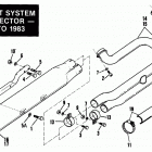 FXE BAKB FX Super Glide (1981) EXHAUST SYSTEM - COLLECTOR - 1977 to 1983
