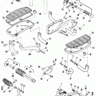 FLT DAKC Touring Tour Glide (1982) FOOTBOARDS AND FOOTRESTS