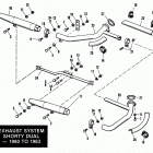 FXB BDKC Super Glide B80 (1982) EXHAUST SYSTEM,SHORTY DUAL-FXS-80,FXB,FXWG,FXSB-1980 to ...