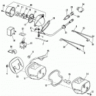 FLT DAKC Touring Tour Glide (1982) TAIL LAMP AND REAR TURN SIGNALS