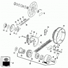 FLT DAKC Touring Tour Glide (1982) CHAINS AND SPROCKETS