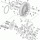 FLT DAKC Touring Tour Glide (1982) REAR WHEEL AND CHAIN HOUSING