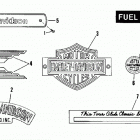 FLT DAKC Touring Tour Glide (1982) FUEL TANK TRIM