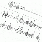 FXRS EBKC FXR Low Glide (1982) TRANSMISSION GEARS