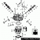 FXRS EBKC FXR Low Glide (1982) CYLINDER, HEADS AND VALVES
