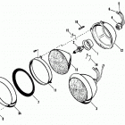 FXRT ECKD FXR Touring (1983) HEADLAMP - FXRT