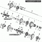 FLT DAKC Touring Tour Glide (1982) TRANSMISSION GEARS