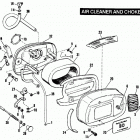 FXRS EBKC FXR Low Glide (1982) AIR CLEANER AND CHOKE