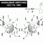 FLHC Electa Glide Classic (1981) HANDLEBAR SWITCHES - 1972 TO 1981