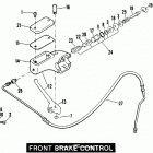 FLHC Electa Glide Classic (1981) FRONT BRAKE CONTROL - DISC BRAKE - 1972 TO 1981
