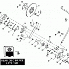 FXE-1200 9DJ0 FX Super Glide (1980) REAR DISC BRAKE - LATE 1980