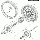 XLH-1000 3AH6 Sportster Standard (1976) FRONT WHEEL - 1973 & LATER
