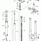 XLH-1000 3AH6 Sportster Standard (1976) FRONT FORK - 1975 &  LATER (SHOWA)