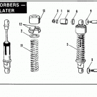 XLH-1000 3AH5 Sportster Standard (1975) SHOCK ABSORBERS - 1975 & LATER