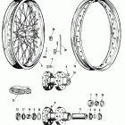 XLCH-1000 4AH5 Sportster 1000 (1975) Заднее колесо