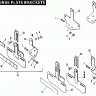 XLCH-1000 4AH9 Sportster (1979) LICENSE PLATE BRACKETS