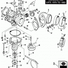 FX-1200 2CH8 Super Glide 1200 (1978) CARBURETOR - LATE 1978 TO 1980