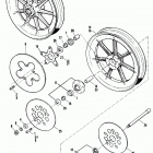 XLH-1000 3AH6 Sportster Standard (1976) CAST WHEEL - FRONT
