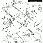 FX-1200 2CH8 Super Glide 1200 (1978) REAR BRAKE CONTROL - 1971 TO EARLY 1979