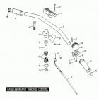 XLCR-1000 7FH8 Sportster 1000 (1978) (Cafe Racer) HANDLEBAR AND THROTTLE CONTROL