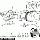 FLH-1200 Electra Glide (1978) AIR CLEANER AND CHOKE - EARLY 1978 & EARLIER